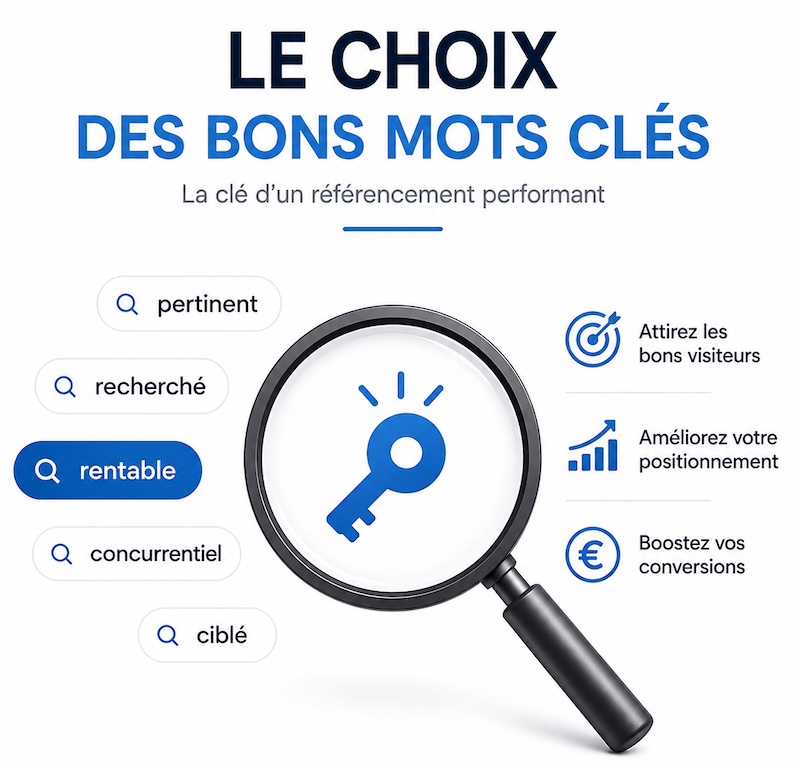 Recherche de mots-cl&eacute;s pour une strat&eacute;gie SEO