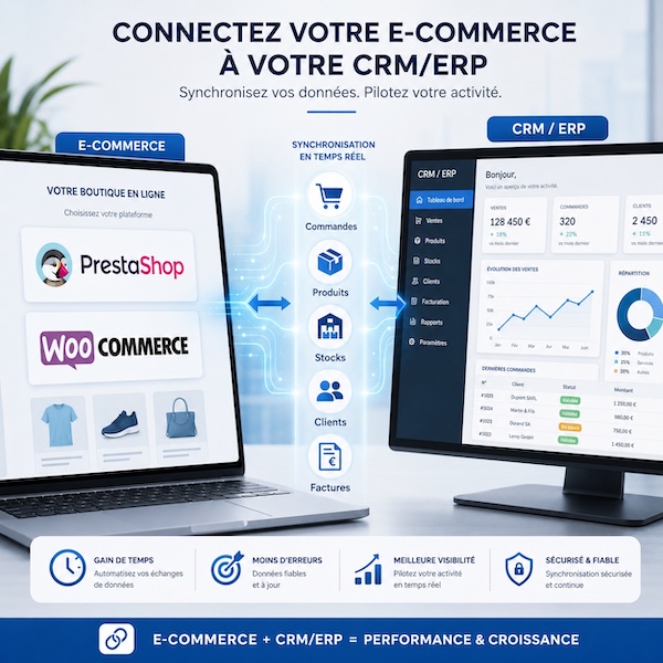 Connexion d'un site e-commerce à un ERP et un CRM