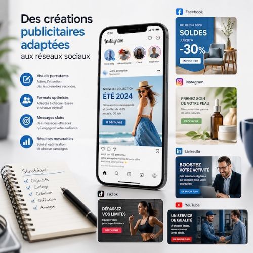 Gestion des r&eacute;seaux sociaux par KREATIC