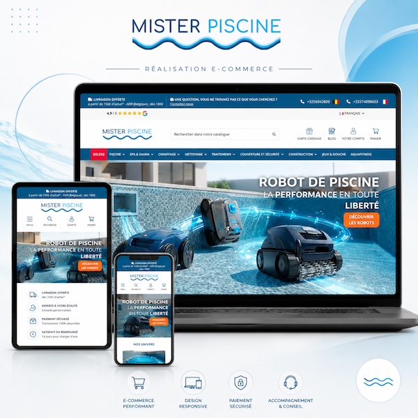 Boutique en ligne cr&eacute;&eacute;e par KREATIC