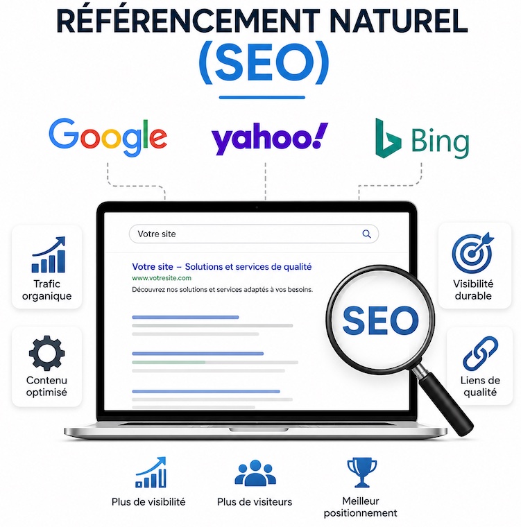 R&eacute;f&eacute;rencement naturel SEO r&eacute;alis&eacute; par KREATIC